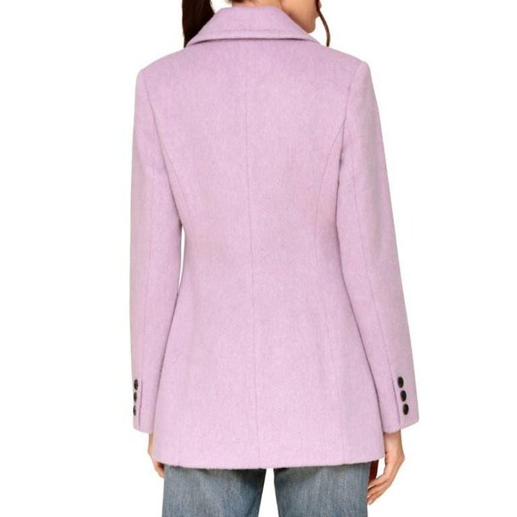 Avec Les Filles Cozy Boyfriend Brushed Wool-blend Blazer - Picture 6 of 7